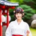 可愛い巫女さん 2枚目