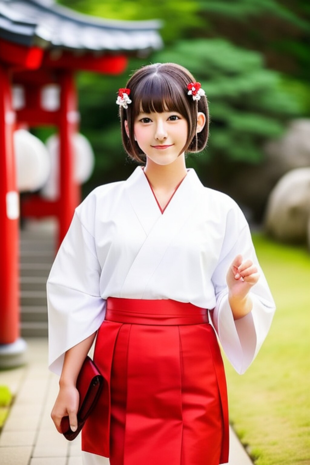 可愛い巫女さん