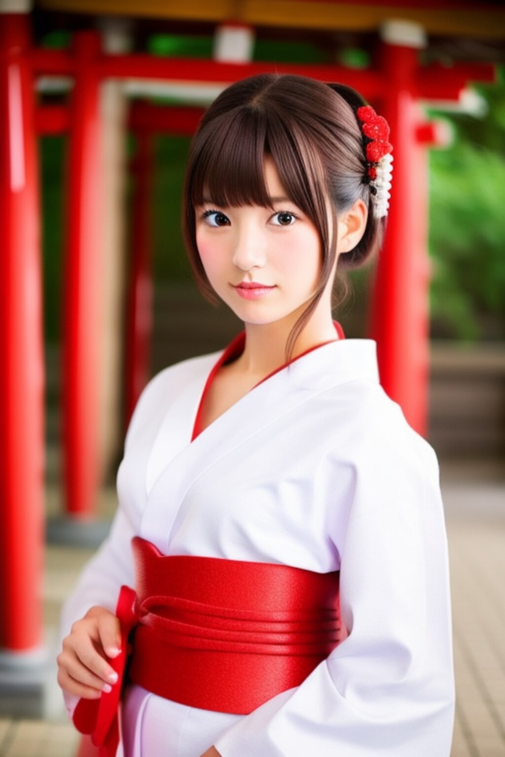可愛い巫女さん