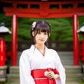 可愛い巫女さん 3枚目