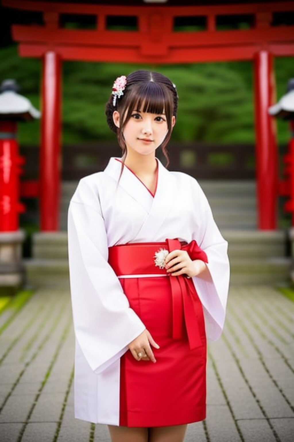 可愛い巫女さん