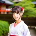 可愛い巫女さん 4枚目