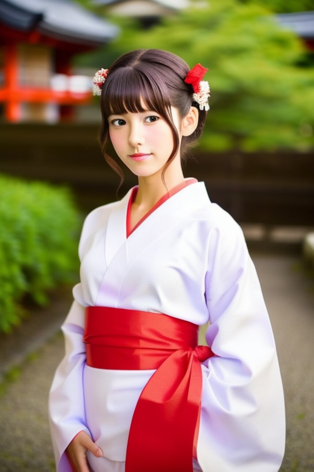 可愛い巫女さん