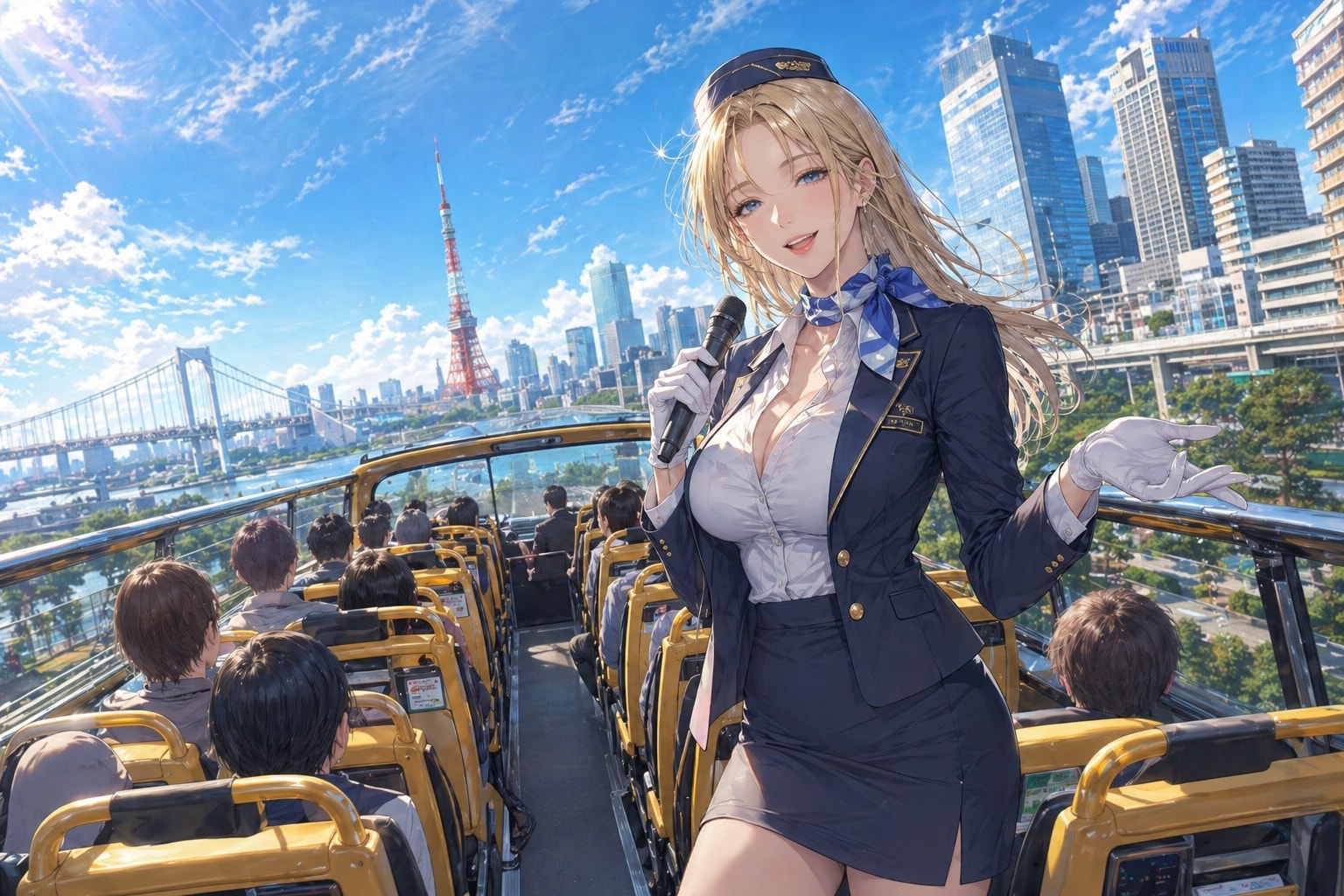 ✨金髪のバスガイドさん💕