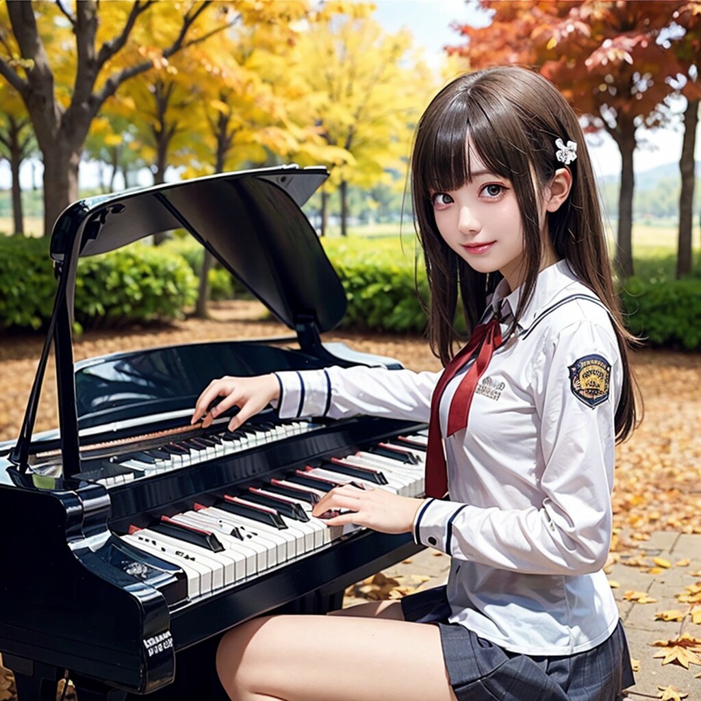 森のピアノ6（枯葉）