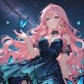 星空×夜空のワンピース 3枚目