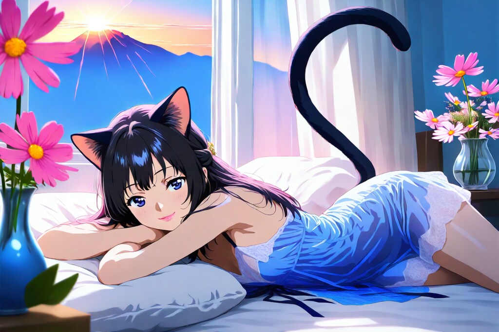 夜明けまで星を見てたんだ