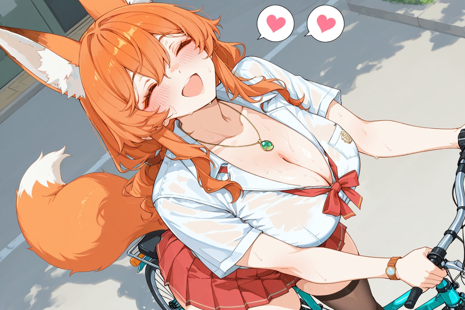 夏を喜ぶムチギツネ