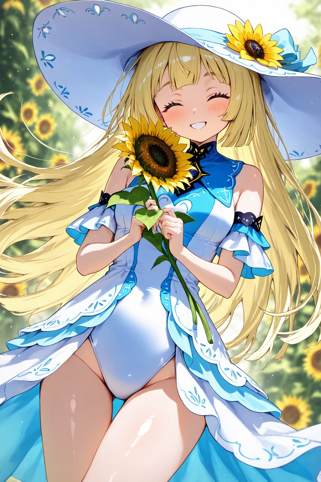 リーリエちゃんと向日葵♪