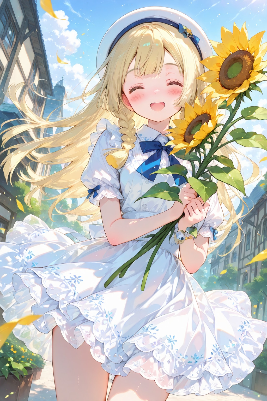 リーリエちゃんと向日葵♪