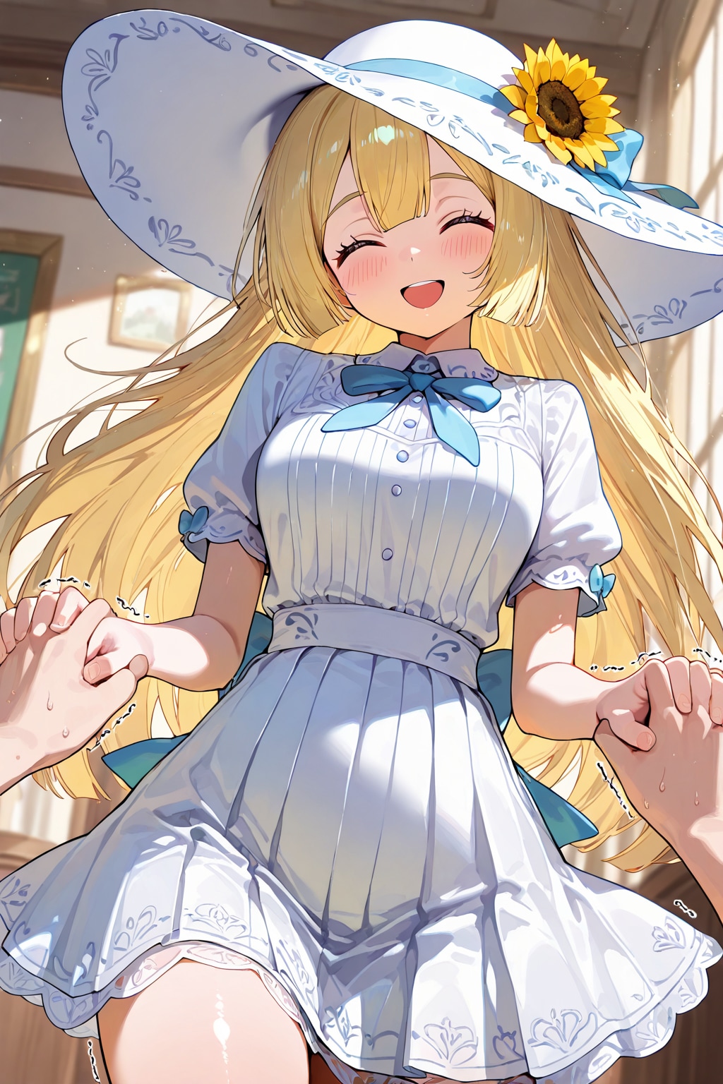 リーリエちゃんと向日葵♪