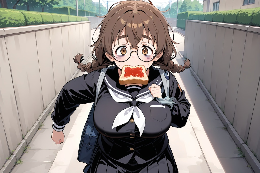 ぽっちゃり娘の登校