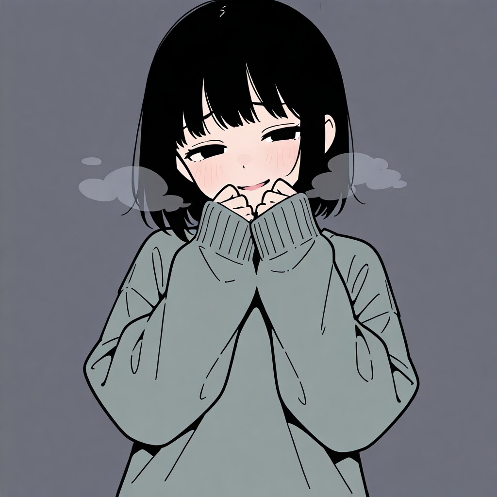 萌え袖ガール