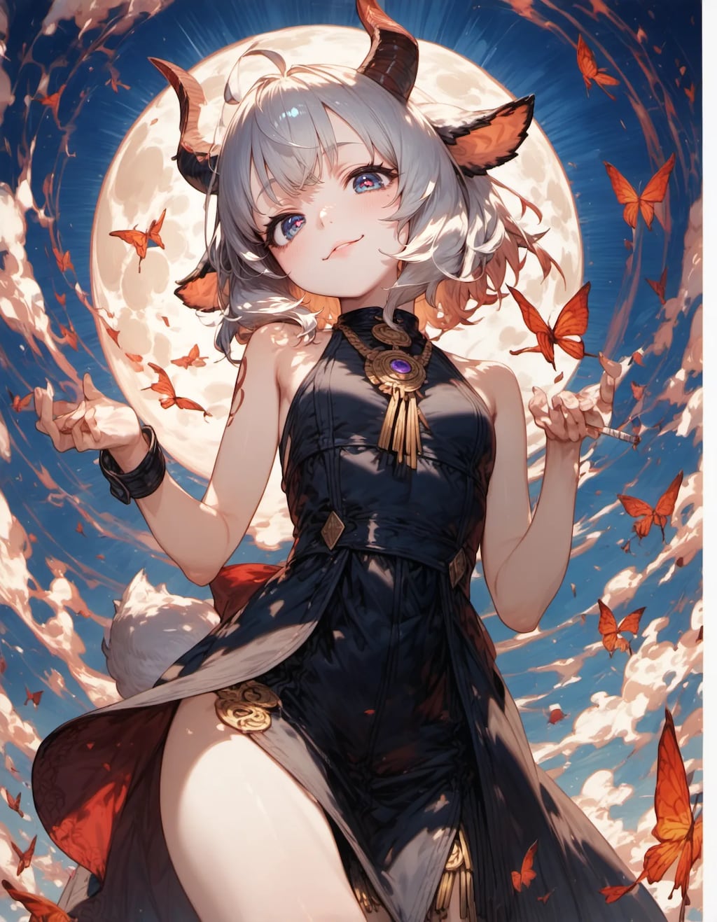 Butterflies Beneath the Moon