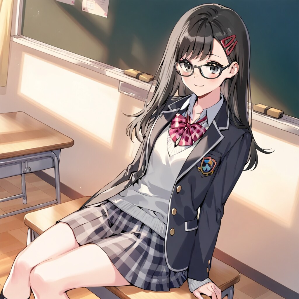 夕方の教室で