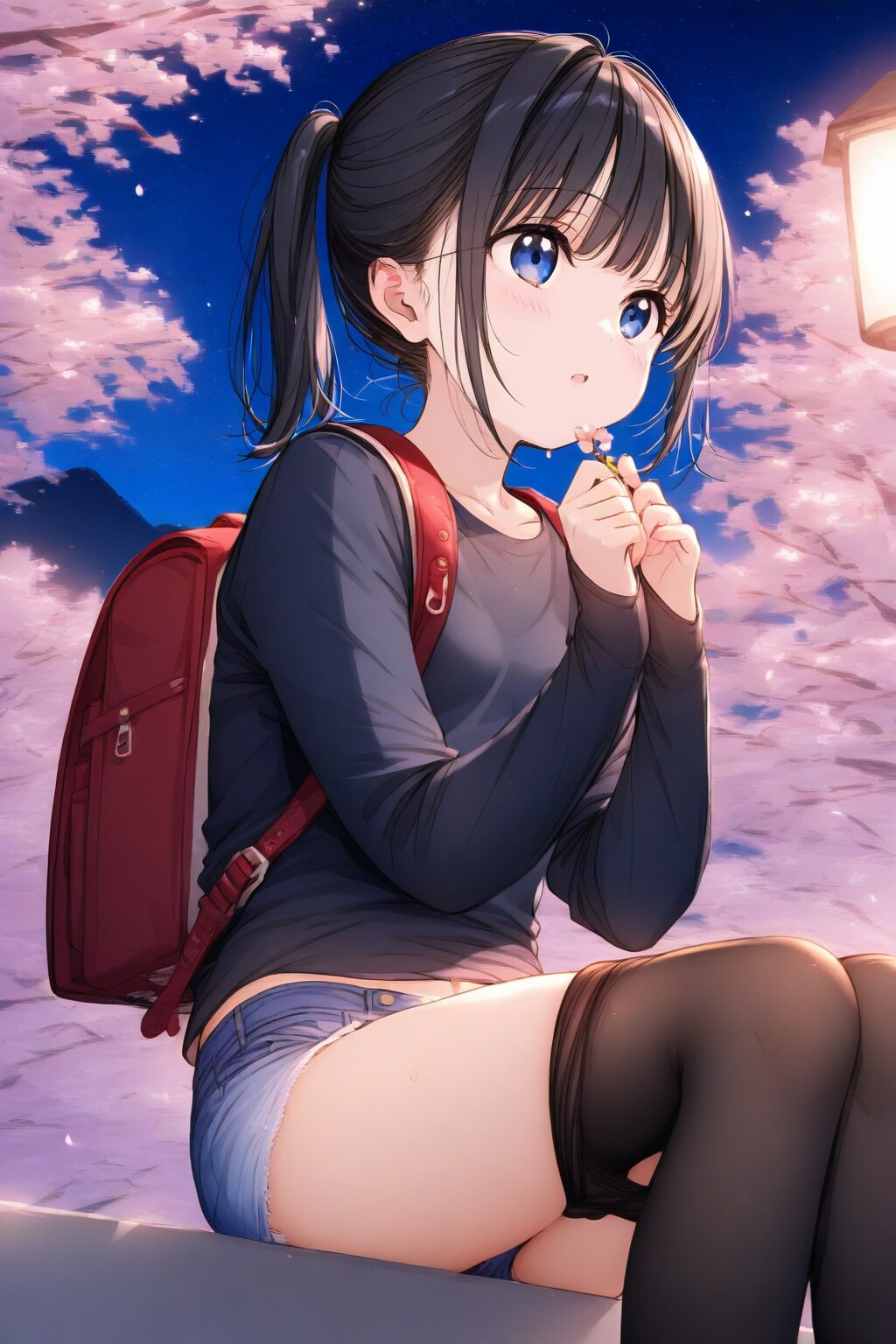 夜桜見物