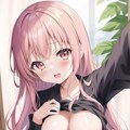 [LoRAtest]ノーブラ服上げ 6枚目