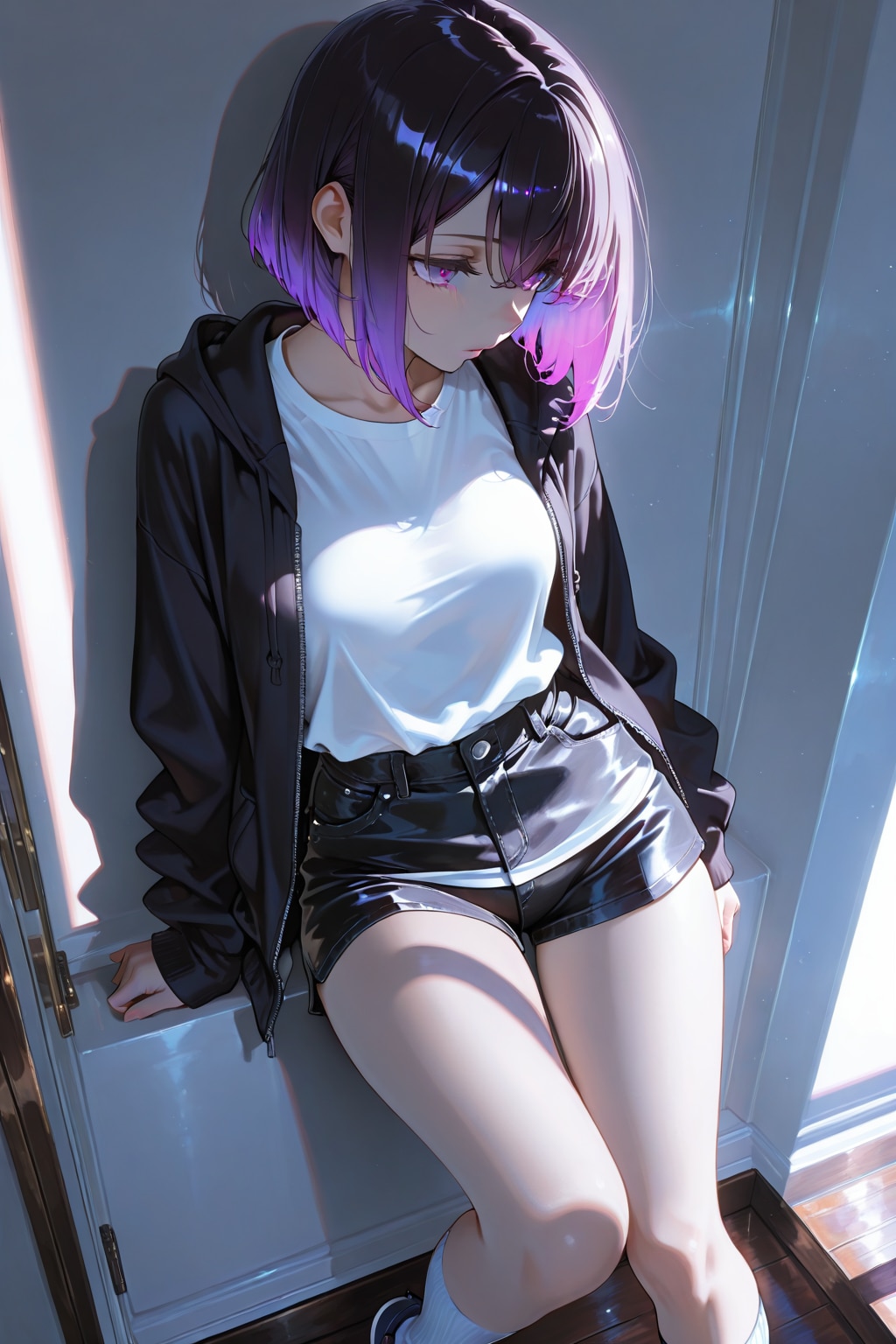 紫色が似合う女の子115