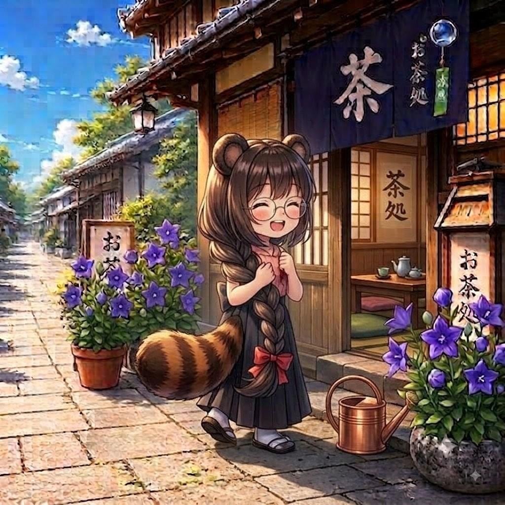 長い三つ編みゆえに