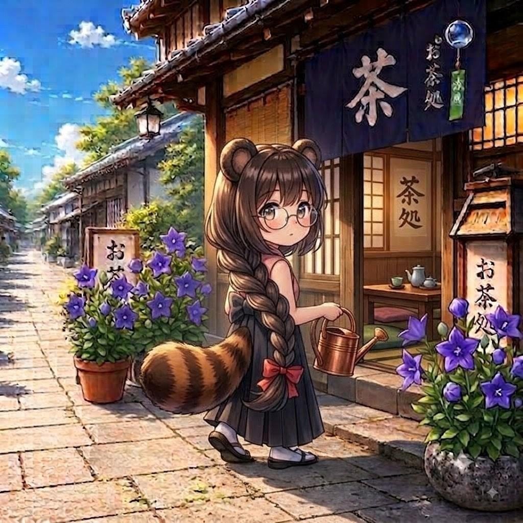 長い三つ編みゆえに