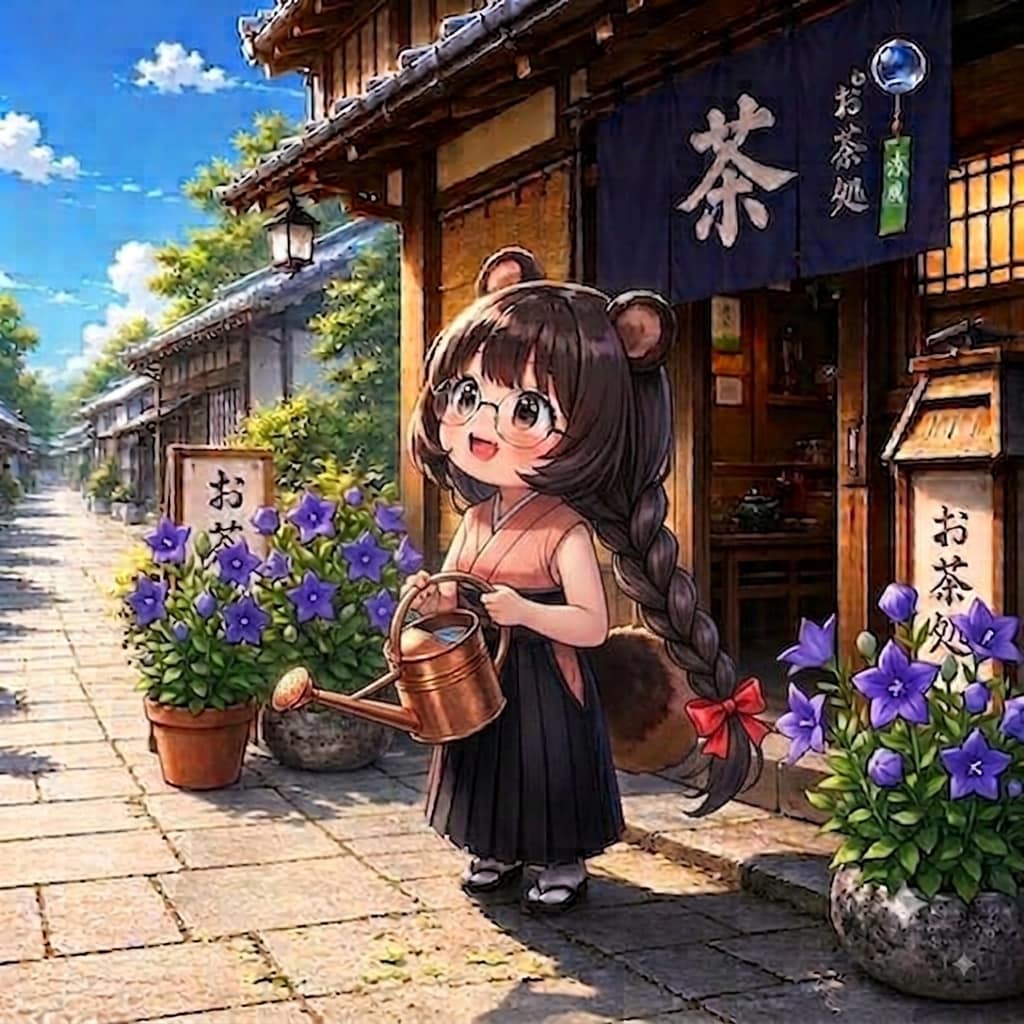 長い三つ編みゆえに