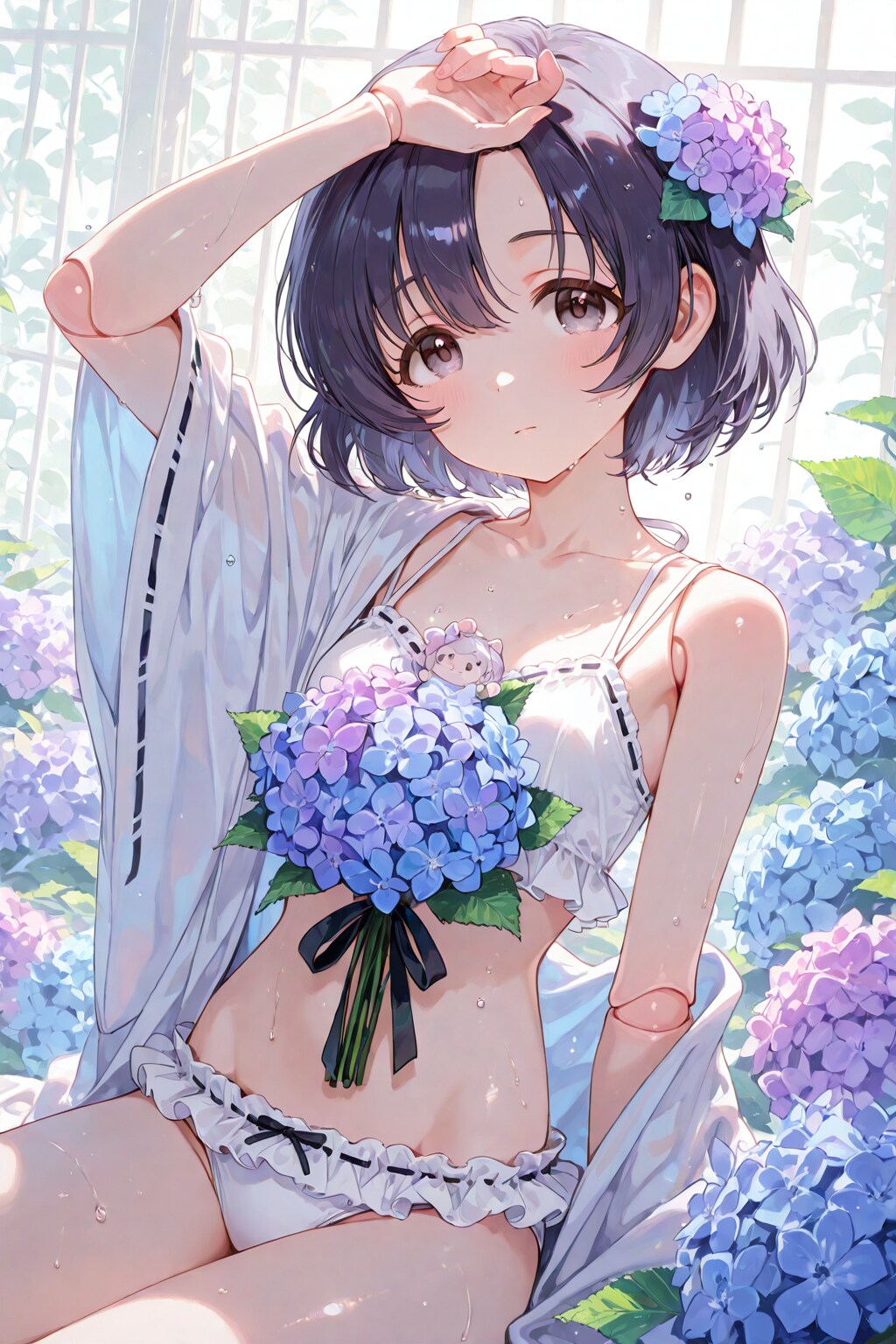 紫陽花少女