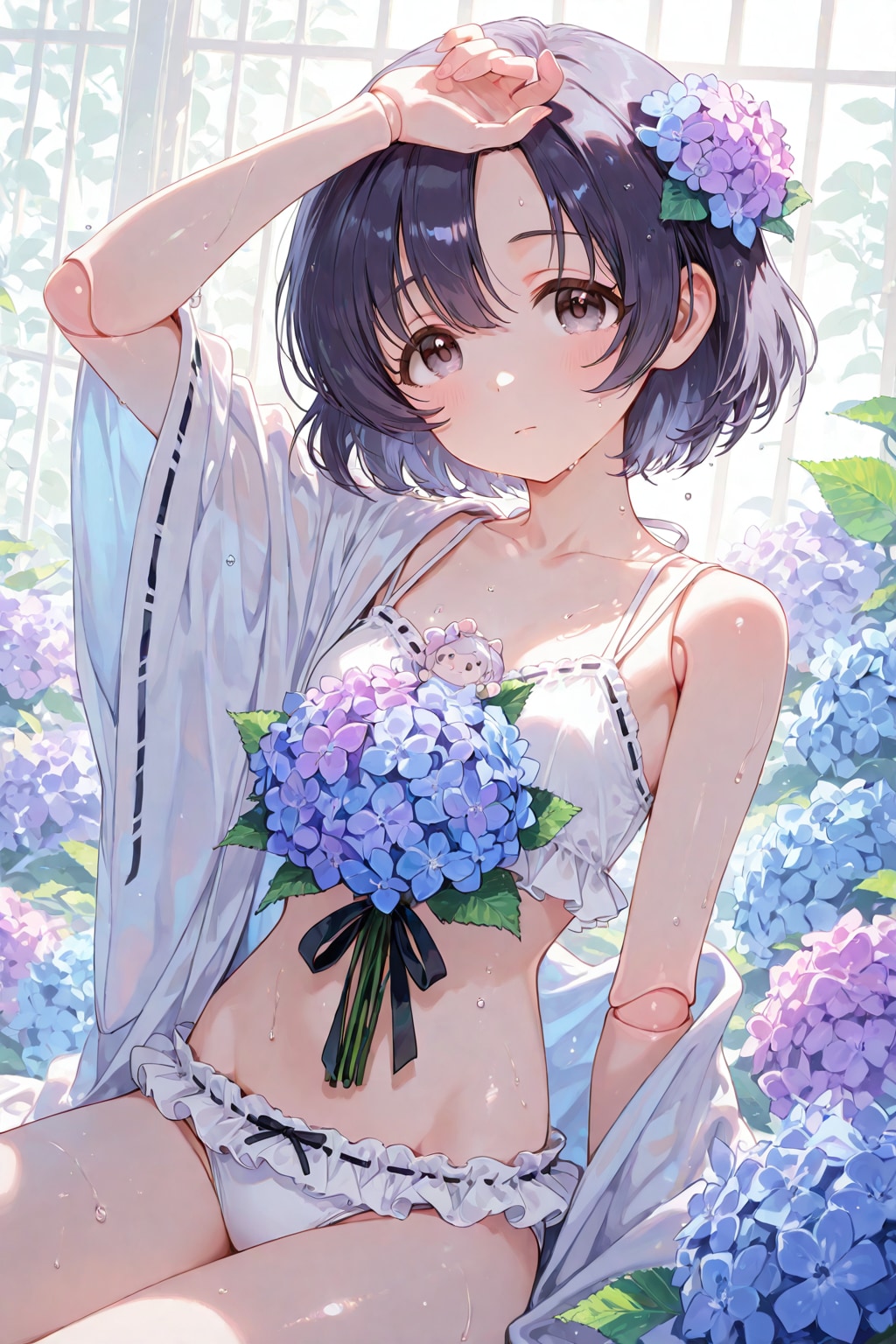 紫陽花少女