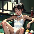 バニーガールとビリヤード 2枚目