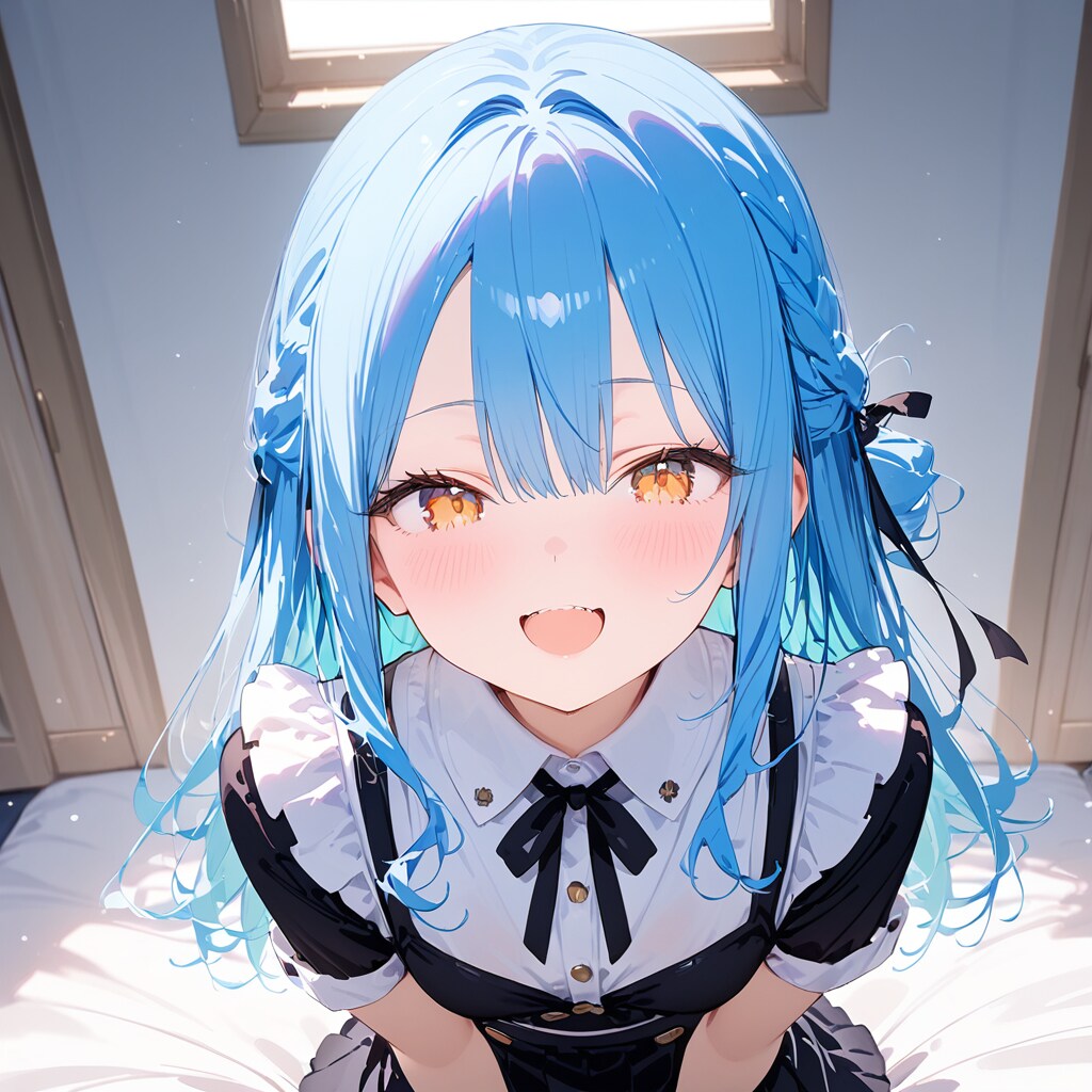 メイドちゃんと上目遣い