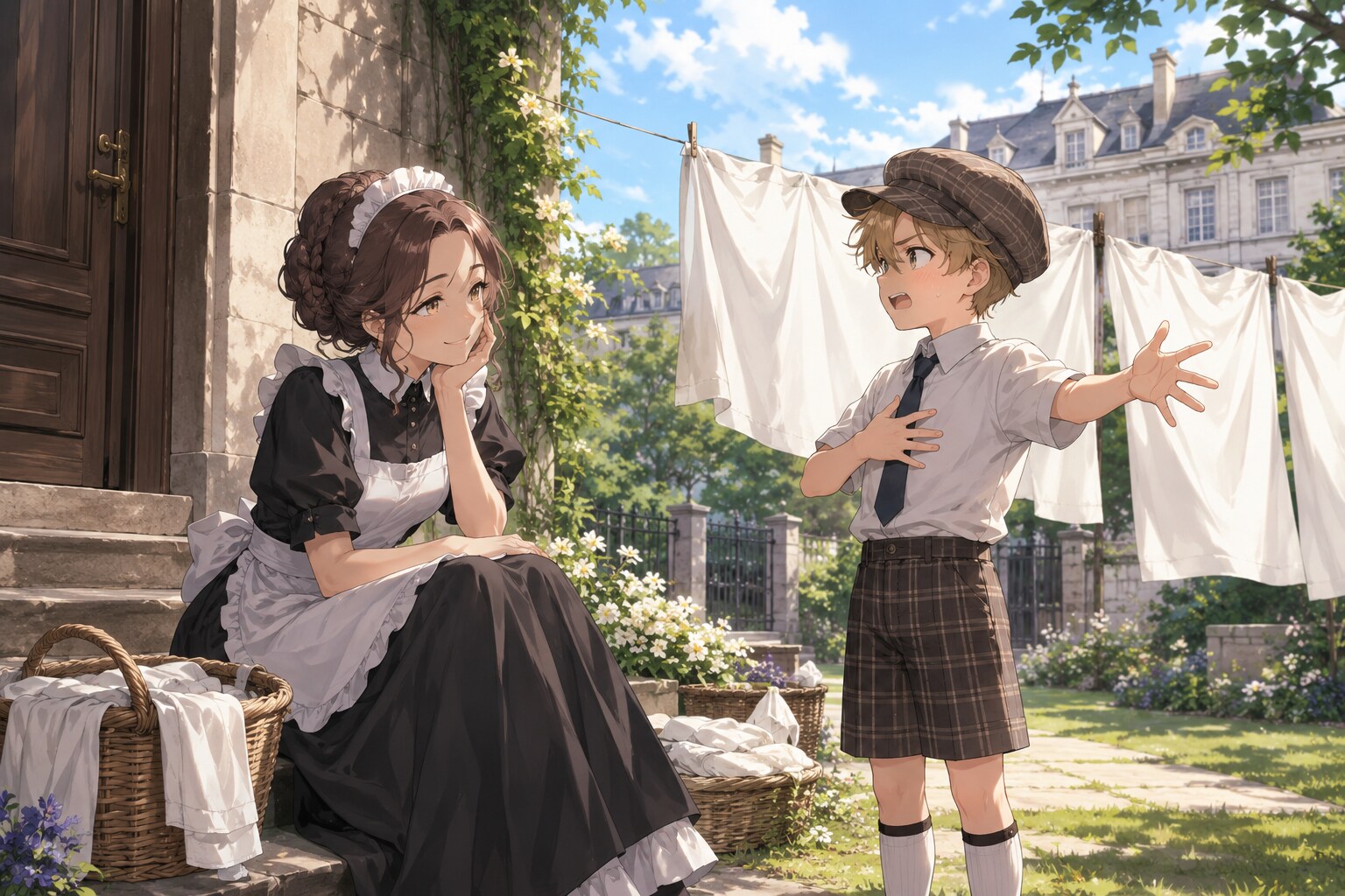 今日は朝から乗馬をして……一人で、乗馬してっそれからっ！ | の人気AIイラスト・グラビア