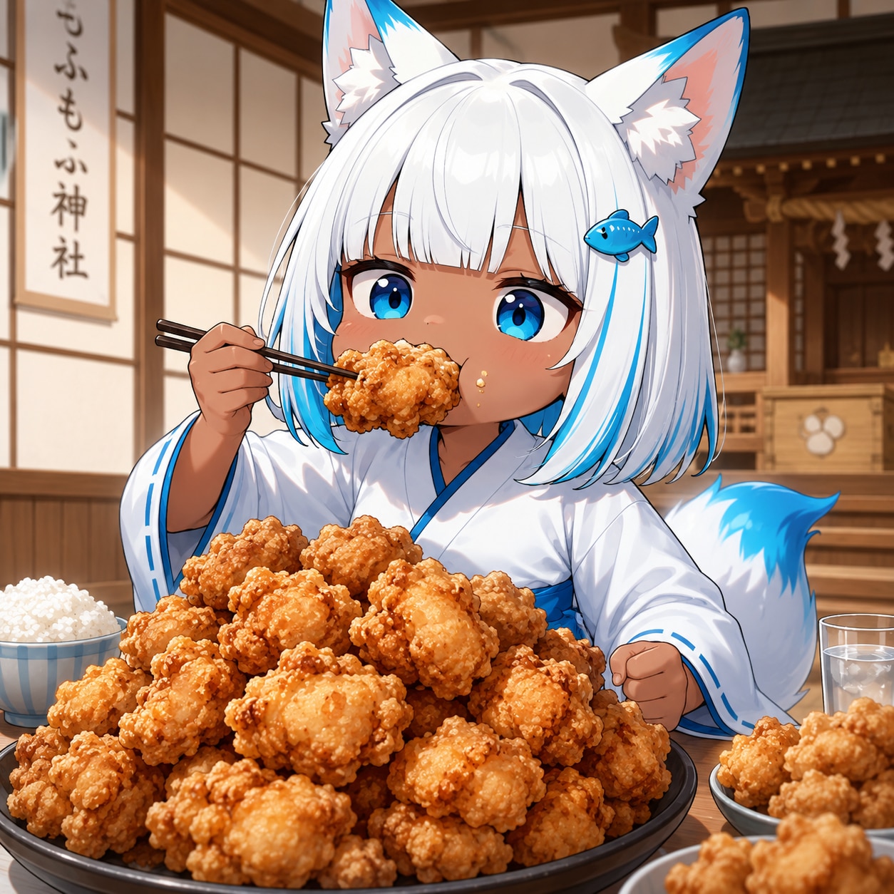 (うちの子縛り)35.「い」→「からあげ」ツーチ
