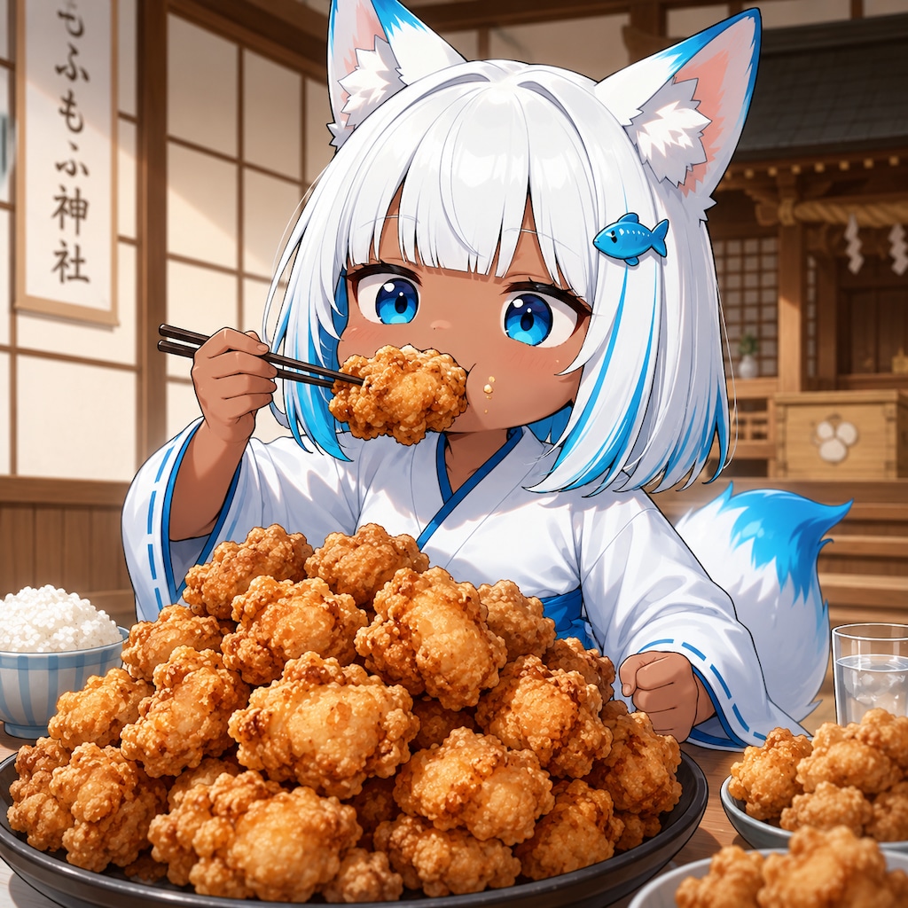 (うちの子縛り)35.「か」→「からあげ」ツーチ
