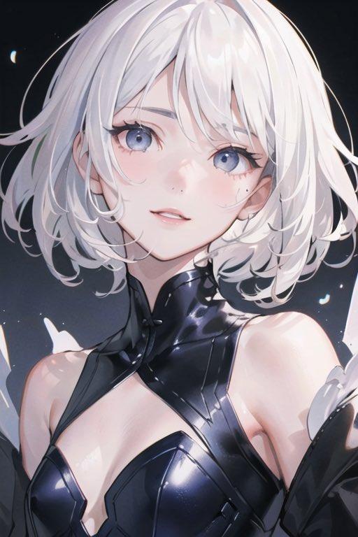 白銀の美少女