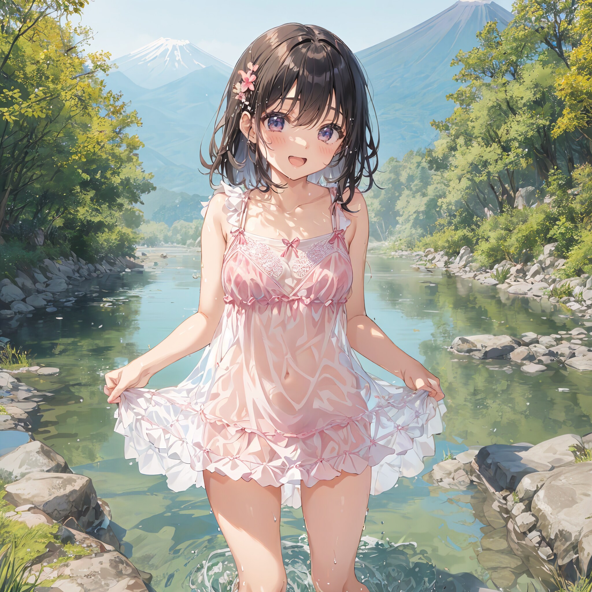 えへへ☆ビショビショになっちゃった
