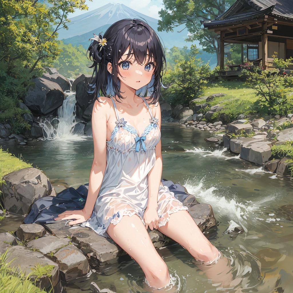えへへ☆ビショビショになっちゃった