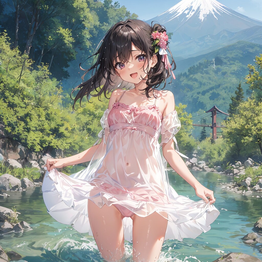 えへへ☆ビショビショになっちゃった
