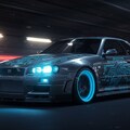 サイバーパンクR34GT-R 4枚目