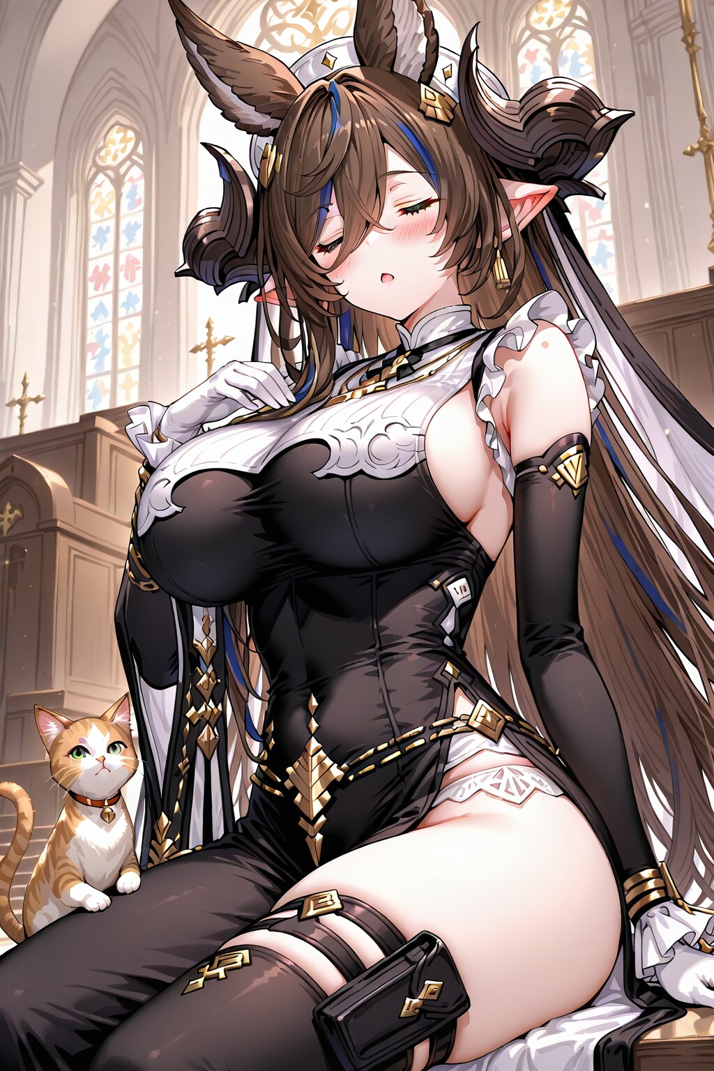 至福。(猫、愛おしい…♡)