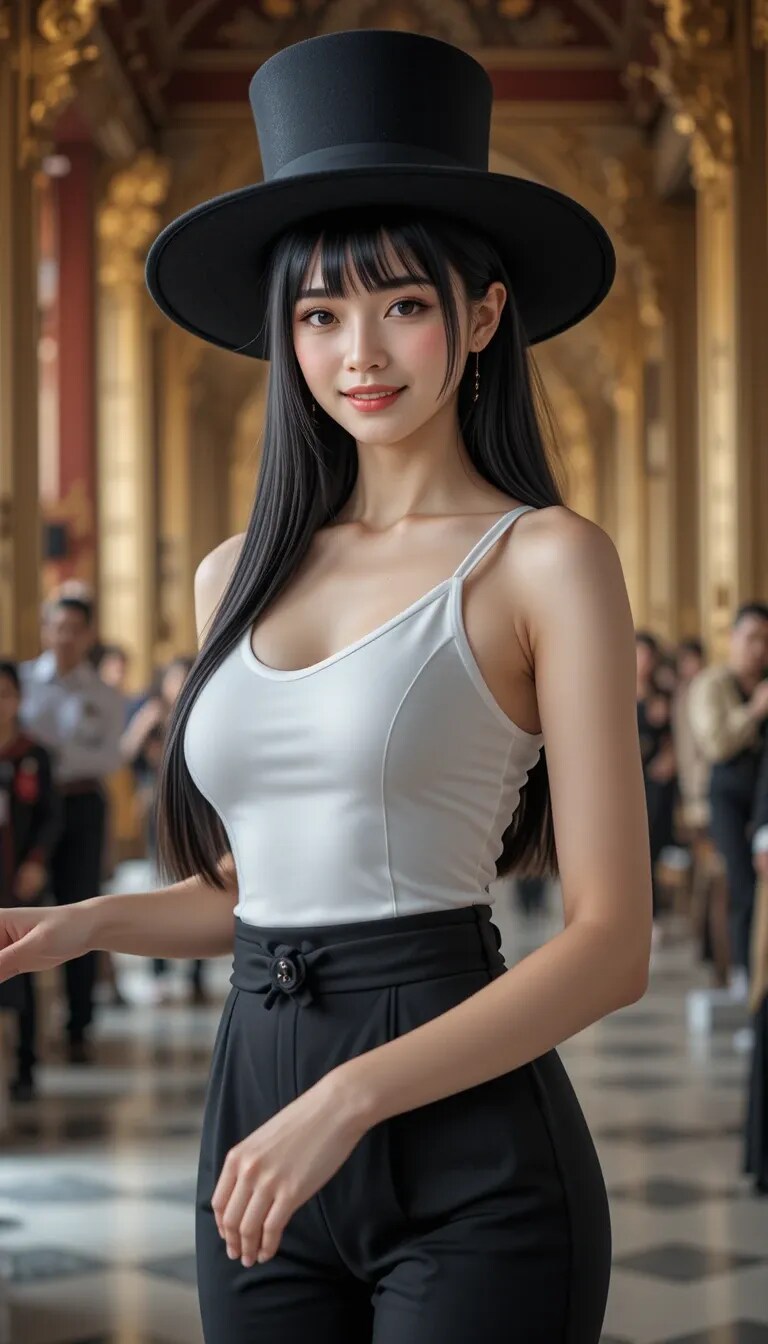 かっこかわいいダンサー白鳥英美梨のエメラルド寺院公演