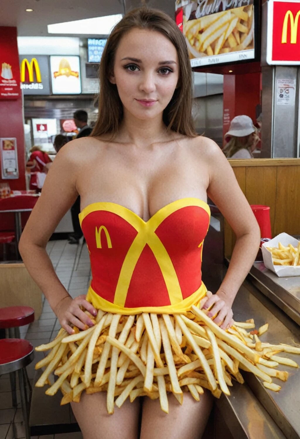 マックポテトのドレス