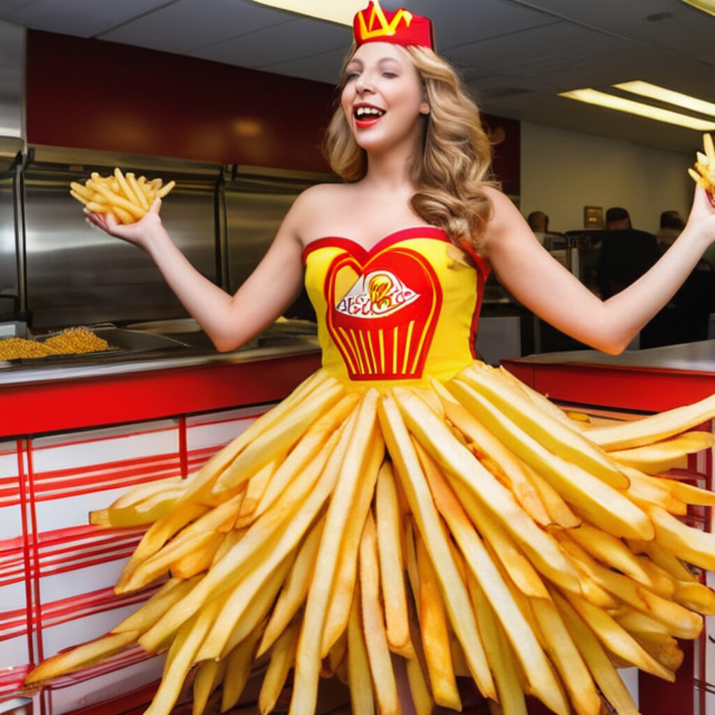 マックポテトのドレス