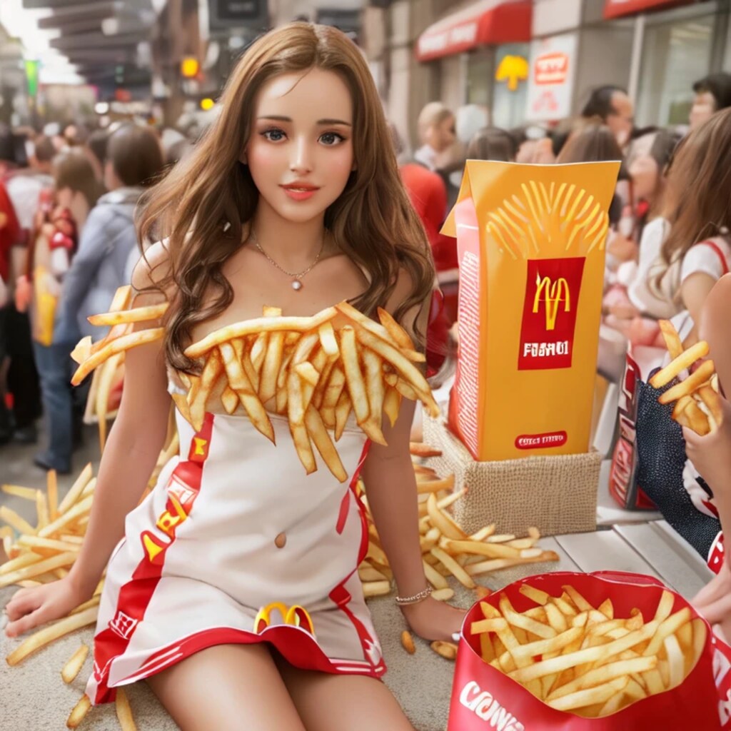 マックポテトのドレス
