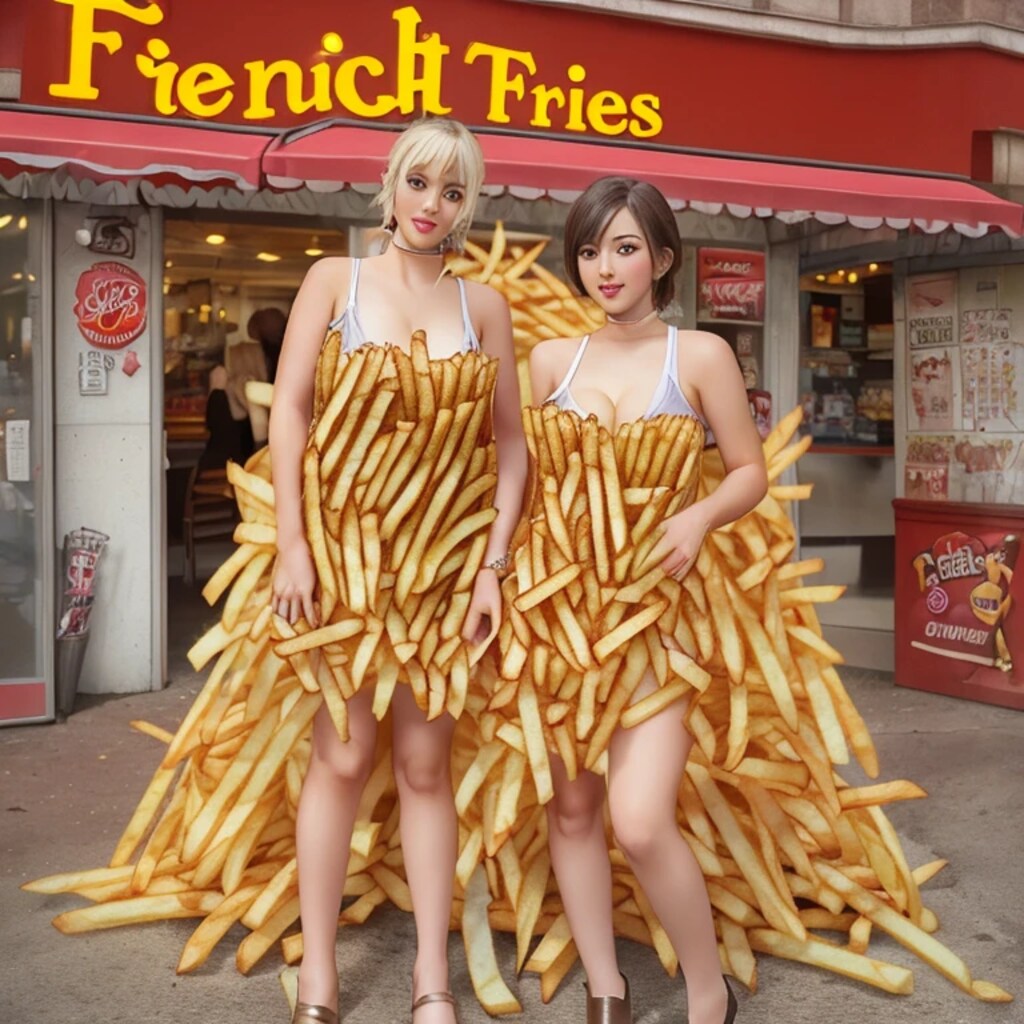 マックポテトのドレス