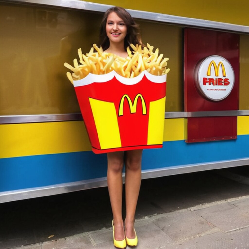 マックポテトのドレス