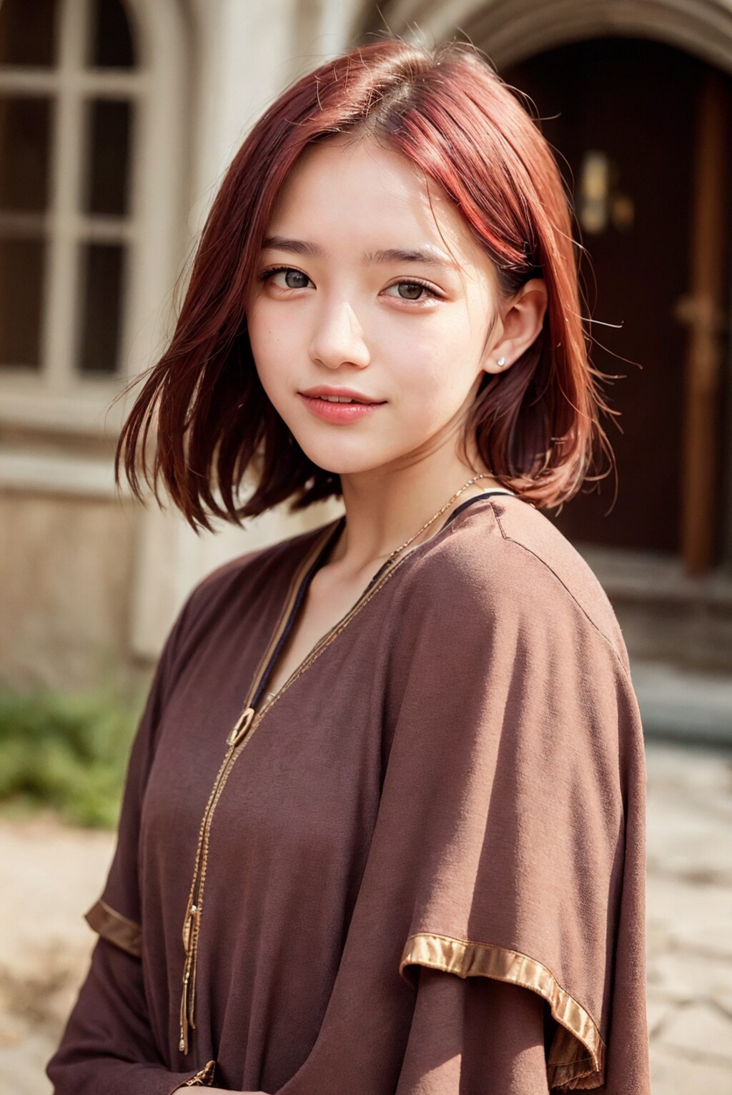 赤い髪の村人