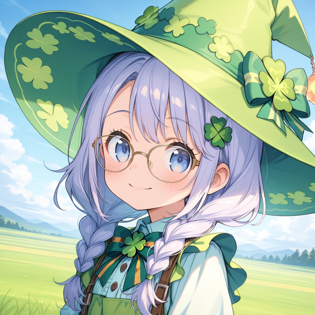 ヴィアのイメチェン、三つ編み眼鏡っ娘 | の人気AIイラスト・グラビア