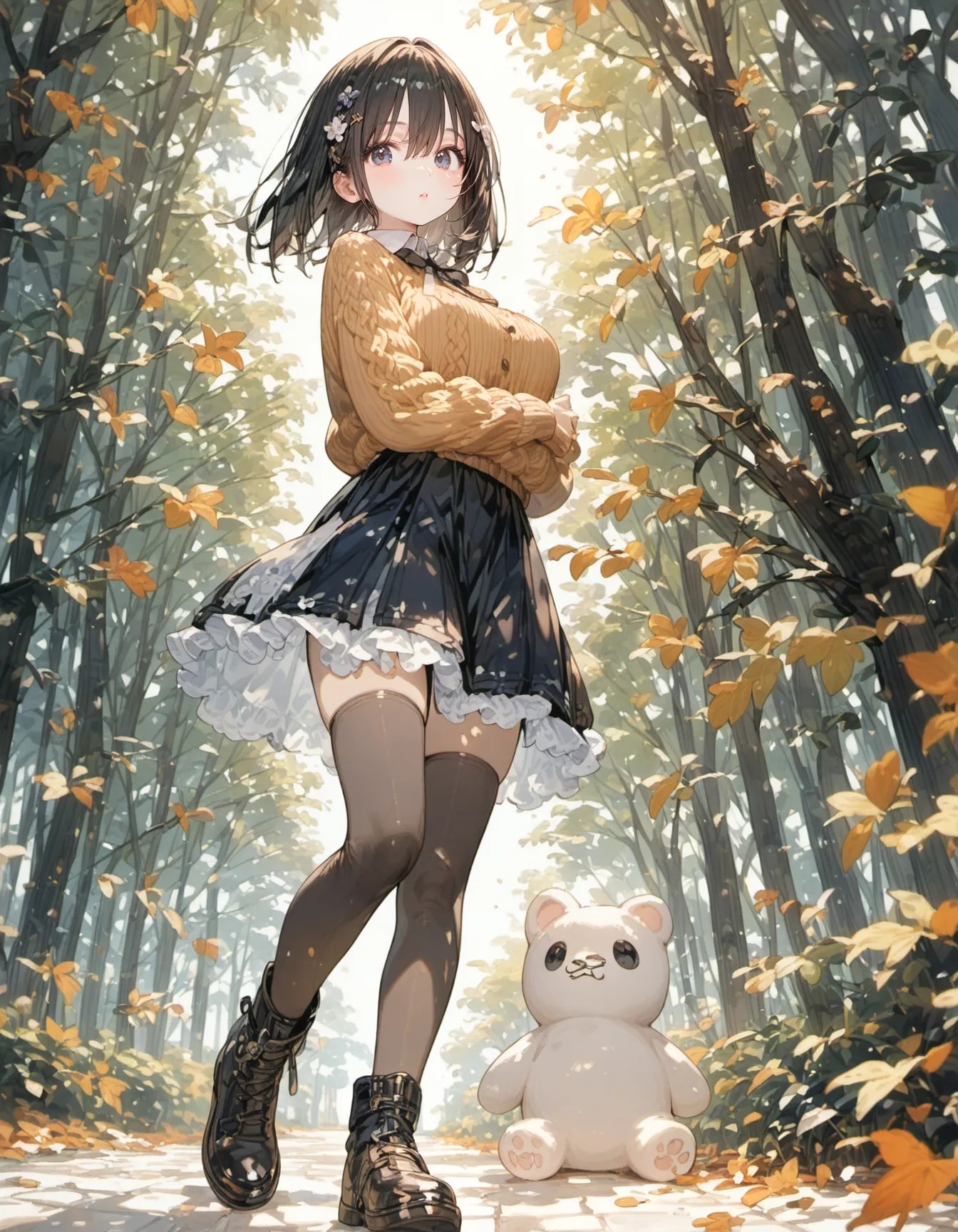 The Forest's Golden Embrace | の人気AIイラスト・グラビア