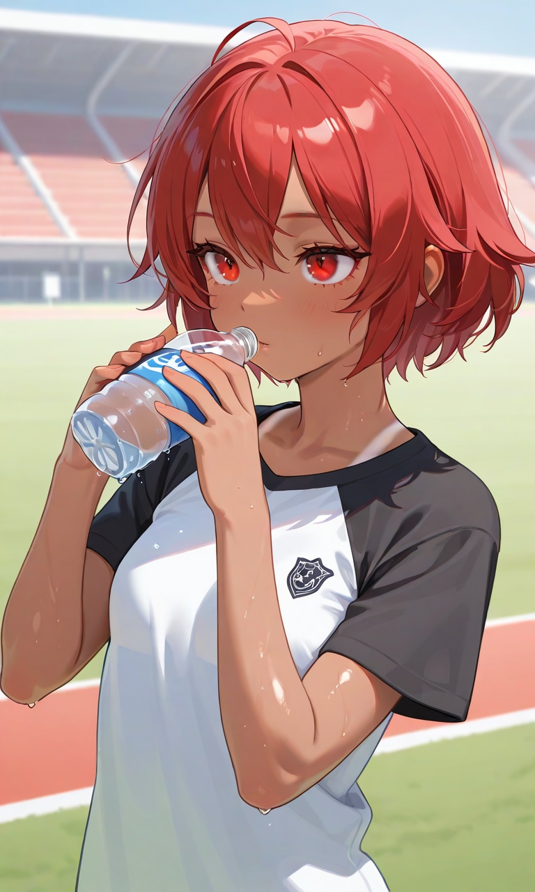 水分補給だいじ