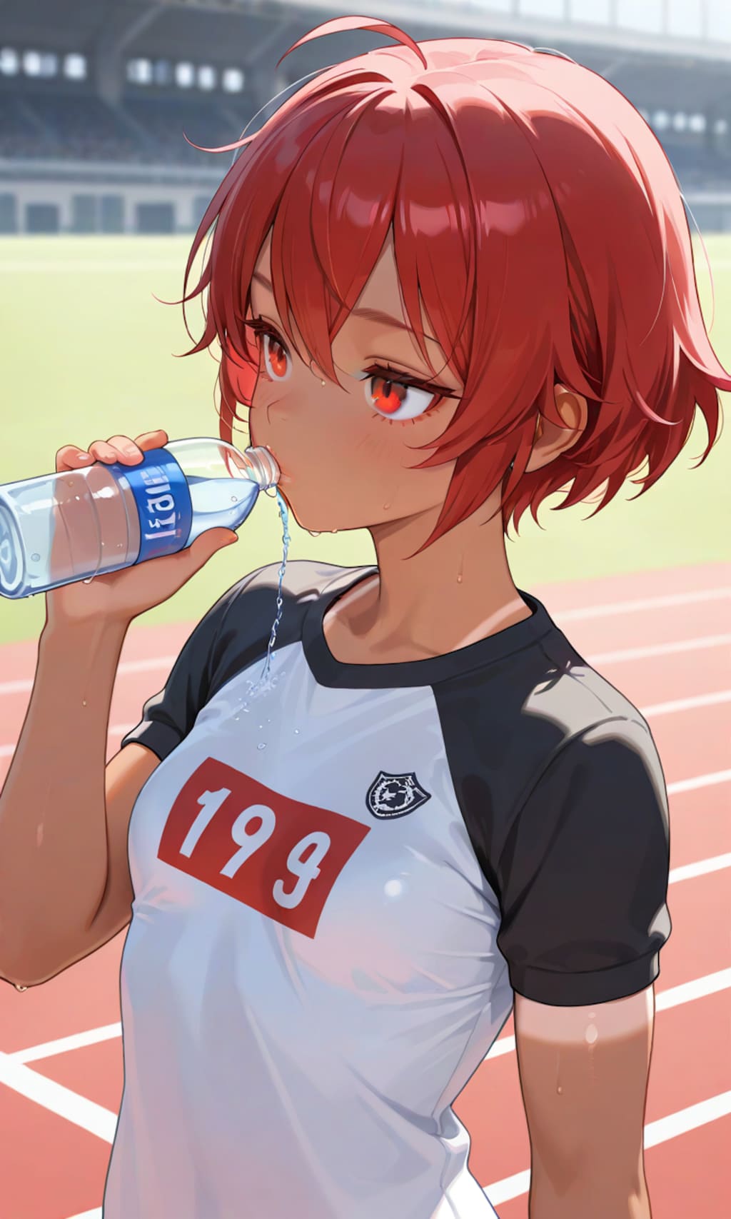 水分補給だいじ