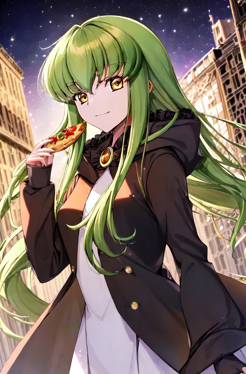 歩きピザの女　C.C.